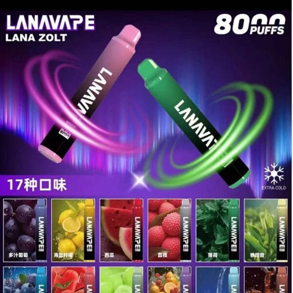 LANA 8000口 拋棄式 大容量一次性電子煙